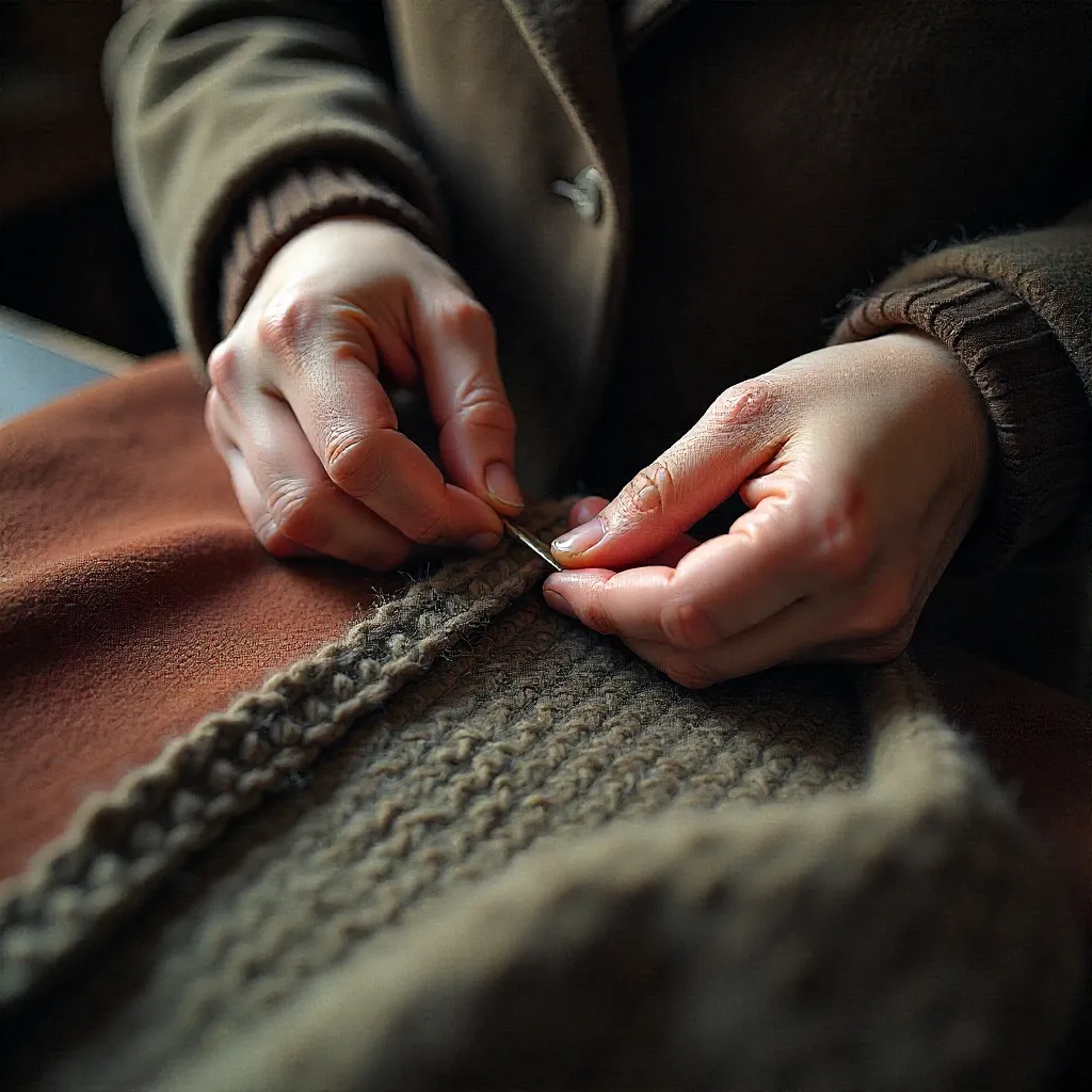 Restored woolen garment showcase